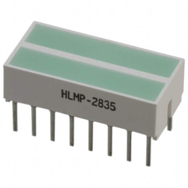 HLMP-2835 LIGHT BAR 0.8X0.4" GRN DUAL