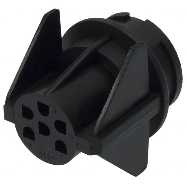 207333-1 CONN RECEPT HOUSING CPC 6POS BLK