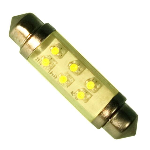 LE-0603-02Y LED GLASS FESTOON 12V 25MA YLW
