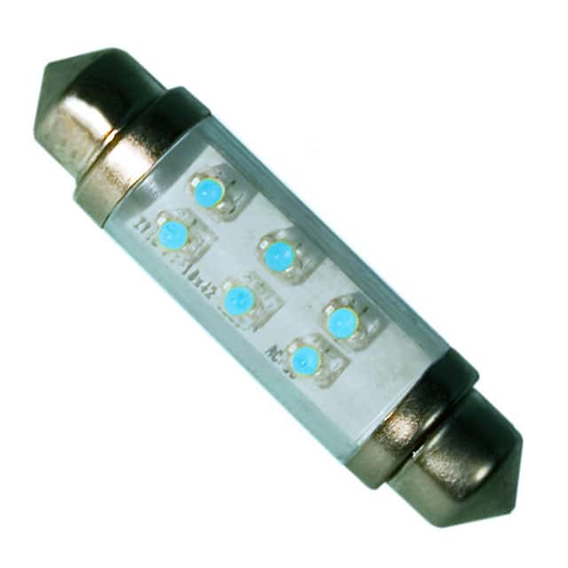 LE-0603-04B LED GLASS FESTOON 24V 40MA BLUE