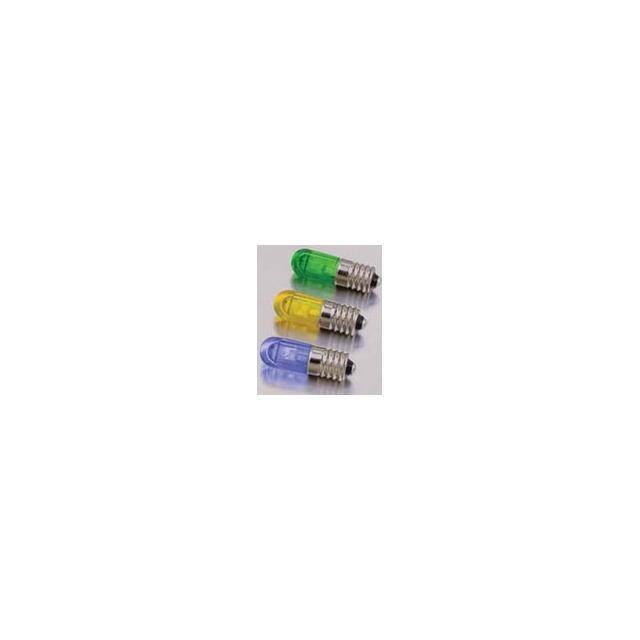 586-2702-201F SCREW BASE LED T3 1/4 GREEN 6V