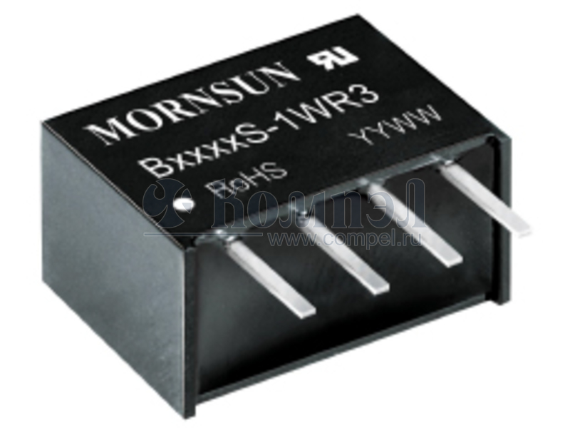 B2405S-1WR2 The Mornsun B2405S-1WR2 is an unstabilized DC-DC converter with a 1W output power. It accepts a 24V input and provides a 5V output at 200mA.
