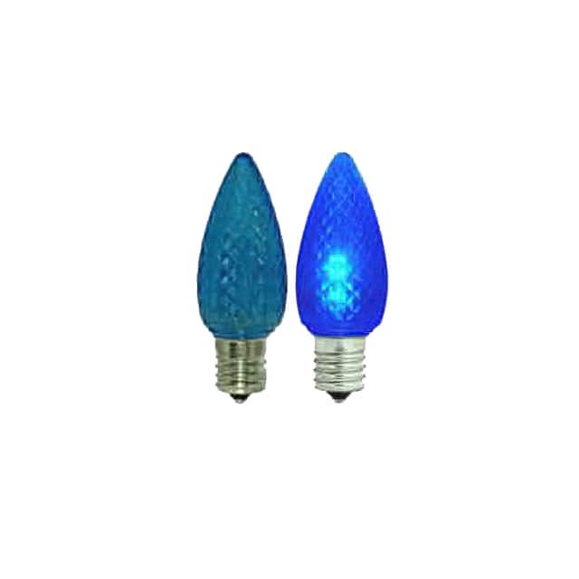 2PAK:WW-6WQ1-2 LED .35W C9 120/130V BLUE  E17