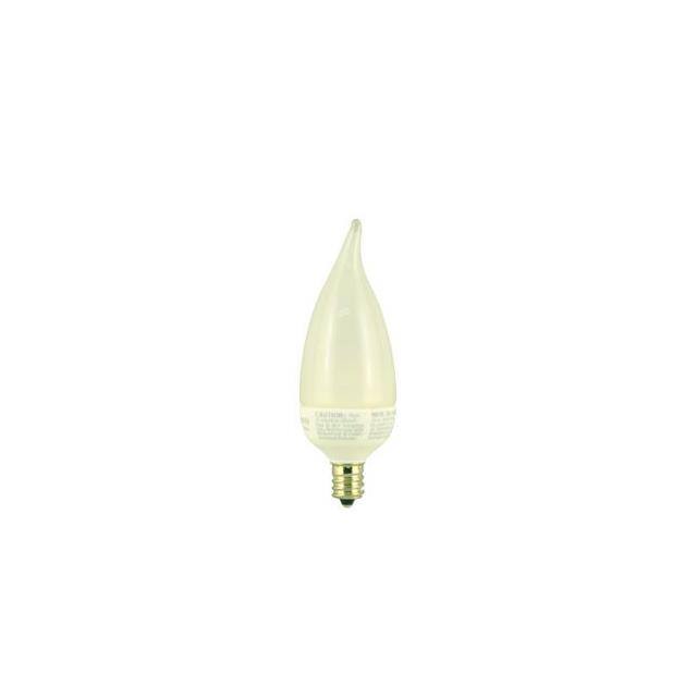 WW-851Y-3 FLAME TIP LED  FROSTED CANDELABR