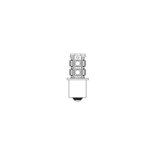 10PAK:WW-KUH2-5 LED 2.5W 10-18-VOLT BA15S  SINGL