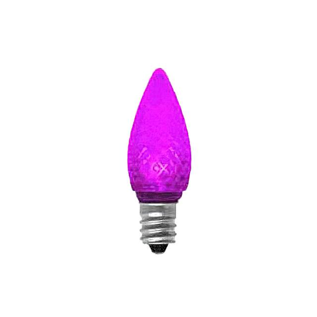 25PAK:WW-366C-2 LED .35W C7 120V PURPLE