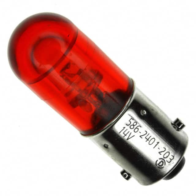 5862401203F BASED LED T3 1/4 RED 14V NONPOL