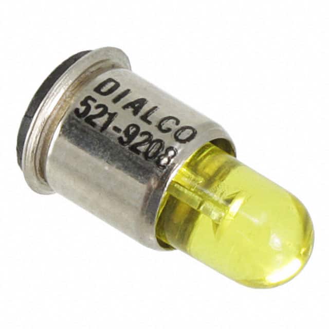 5219208F BASED LED T1 3/4 MIDG FLNGE YLW