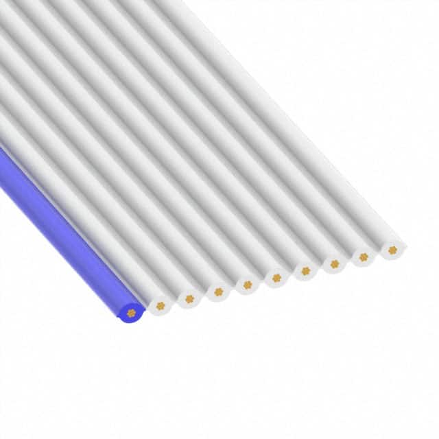 3609/10 CBL RIBN 10COND 0.025 WHITE 100'