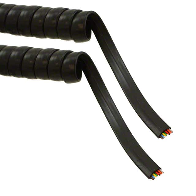 121-810-012 CABLE MOD COIL 8COND BLACK 14'