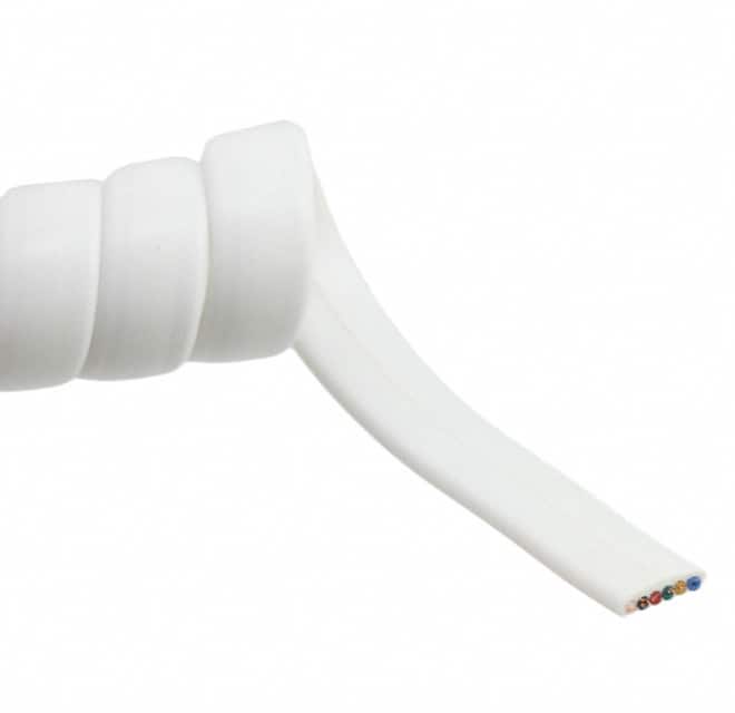 AT-K-C-26-6-W/5 CABLE MOD COIL 6COND WHITE 5'