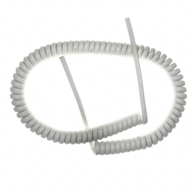 GLF-121-410-023 CABLE MOD COIL 4COND WHITE 5'