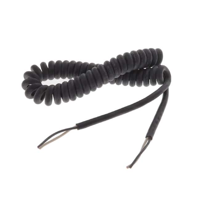 725 BK038 CABLE 2COND 18AWG BLACK 5'