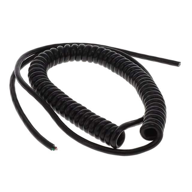 704R BK032 CABLE MOD COIL 4COND BLACK 5'