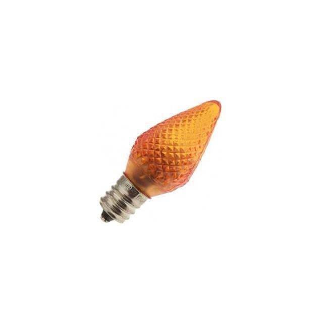 LED-AMBER-C7-FACETED-120-130V Replacement for Light Bulb / Lam
