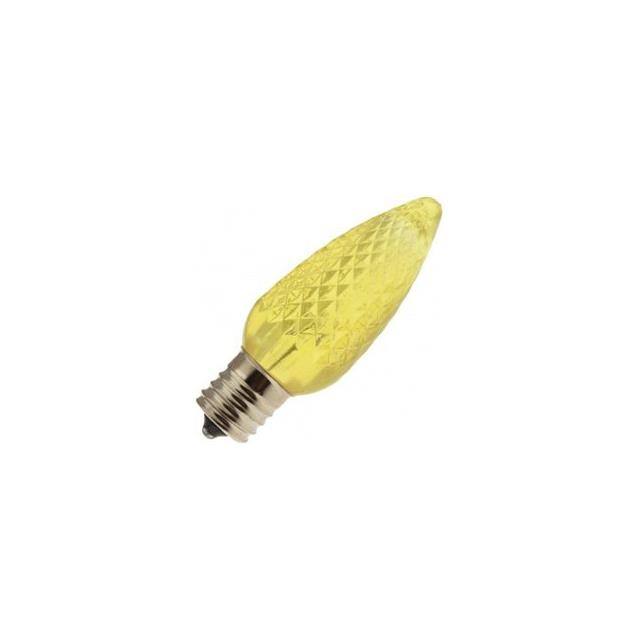 LED-AMBER-C9-FACETED-120-130V Replacement for Light Bulb / Lam