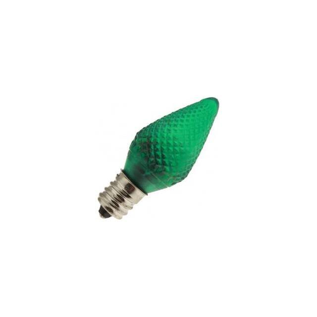 LED-GREEN-C7-FACETED-120-130V Replacement for Light Bulb / Lam