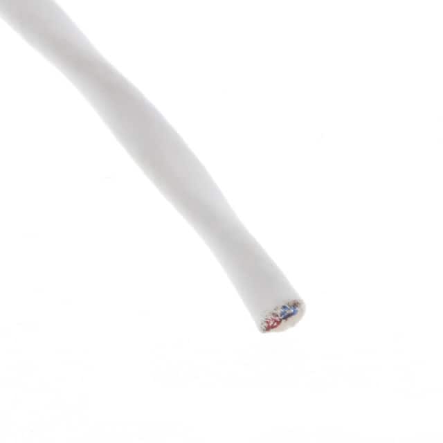 44AM1121-22-9/96-9 CABLE 2CON 22AWG WHT SHLD FEET