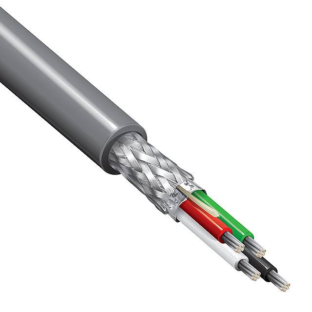 9940 060100 CABLE 4CON 22AWG CHROM SHLD 100'