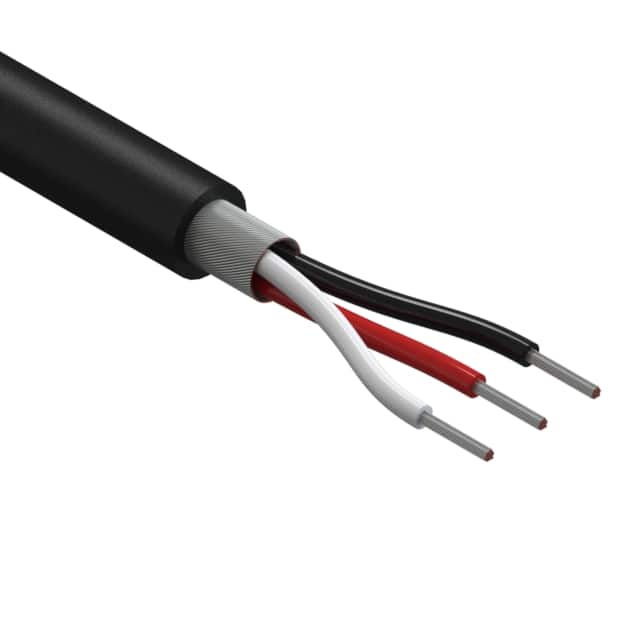 30-00496 CABLE 3COND 26AWG BLK SHLD 502'