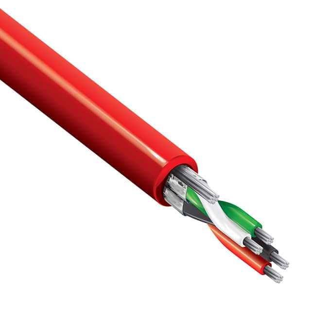 88723 002100 MULTI-PAIR 4COND 22AWG RED 100'