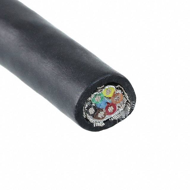 25016 BK005 CABLE 6COND 24AWG BLACK 100'