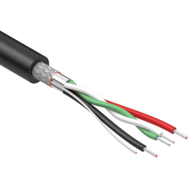 30-00872 CABLE 4COND 26AWG/28AWG BLK 502'