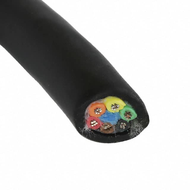 45006 BK199 CABLE 6COND 22AWG BLACK FEET