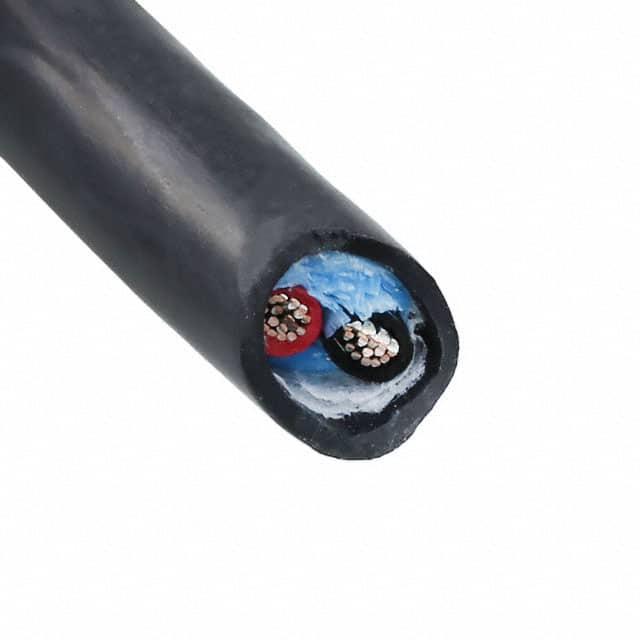 25052 BK199 CABLE 2COND 20AWG BLACK FEET