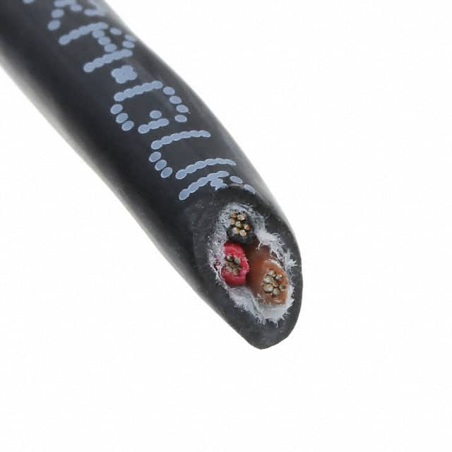 25003 BK005 CABLE 3COND 22AWG BLACK 100'