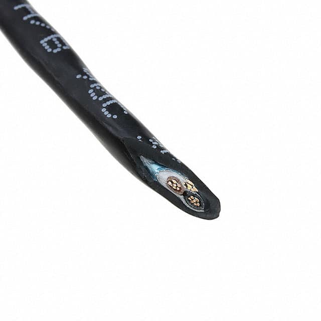 45192 BK005 CABLE 2COND 22AWG BLK SHLD 100'