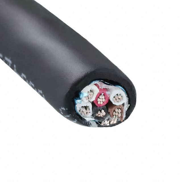 45483 BK005 MULTI-PAIR 6COND 22AWG BLK 100'