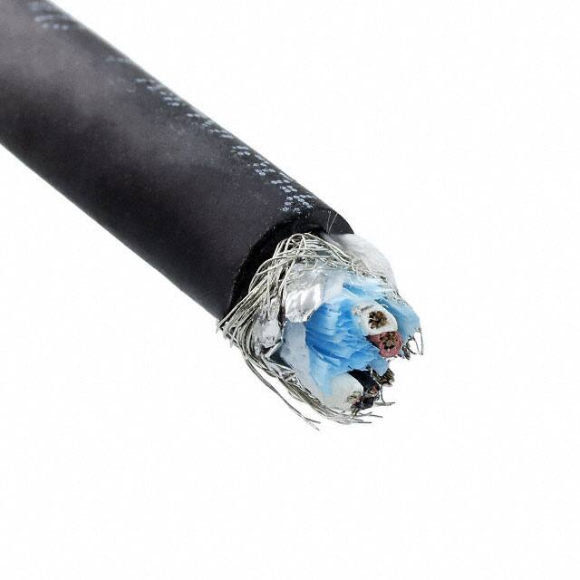 25122 BK005 MULTI-PAIR 4COND 22AWG BLK 100'