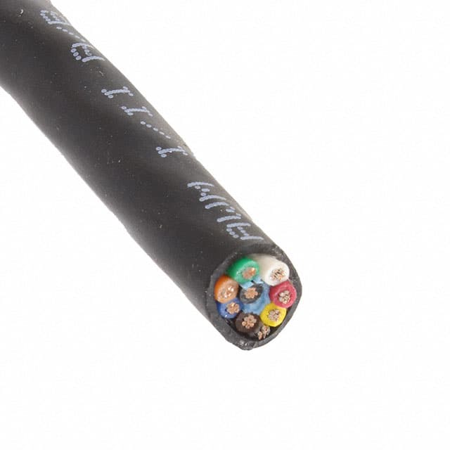 25468 BK005 CABLE 8COND 20AWG BLK SHLD 100'