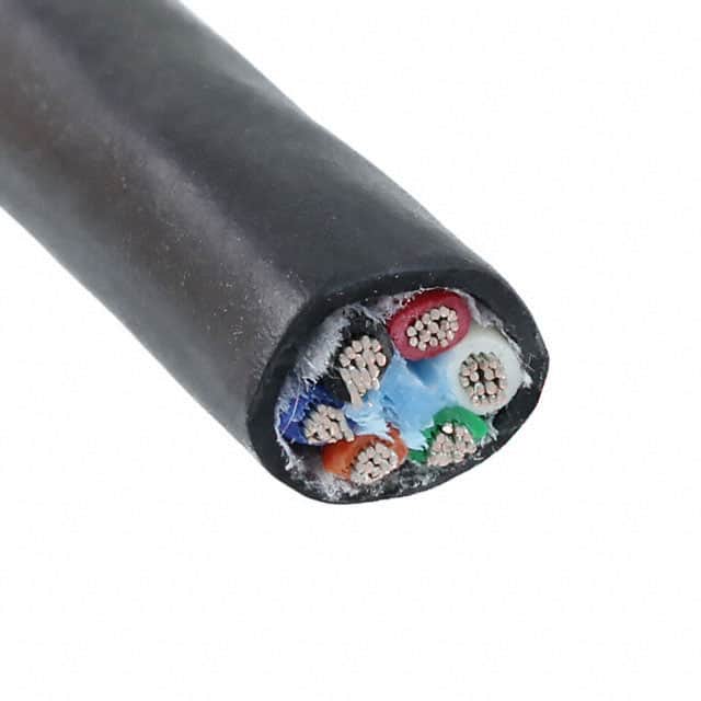 25066 BK005 CABLE 6COND 18AWG BLACK 100'