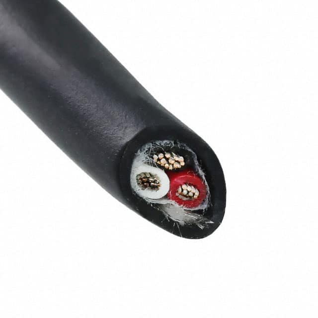 25053 BK005 CABLE 3COND 20AWG BLACK 100'