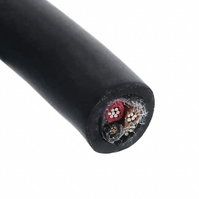 45093 BK199 CABLE 3COND 24AWG BLK SHLD FEET