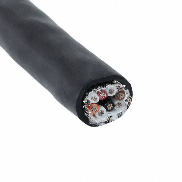 25274 BK005 MULTI-PAIR 8COND 24AWG BLK 100'