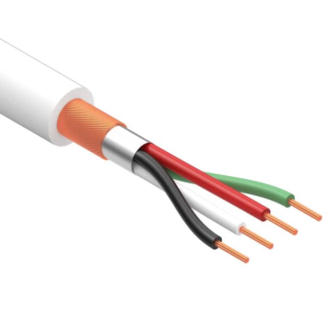 30-00181 CABLE 4CON 28AWG WHT SHLD 502'