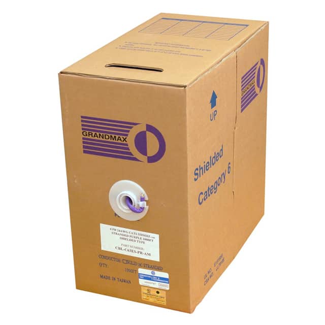 CBL-C63ES-PR-AM CABLE CAT6 8COND 24AWG VIO 1000'