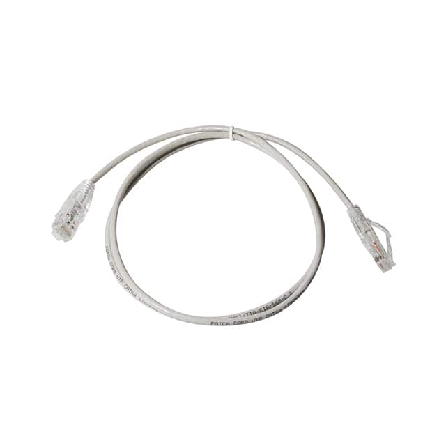 CAT6A-28AWGUTP-GYPVC-1M CAT6A 28AWG BC UTP Grey PVC 1M