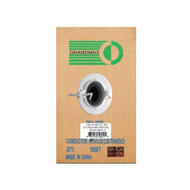 CBL-C57ESGY-AM CABLE CAT5E 8CON 24AWG GRY 1000'