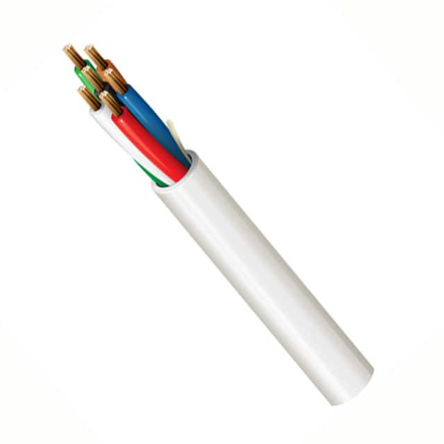 5504UE 009U500 CABLE 6COND 22AWG WHITE 500'