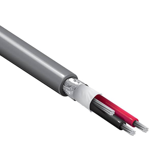 8451 0081000 CABLE 2CON 22AWG GRAY SHLD 1000'