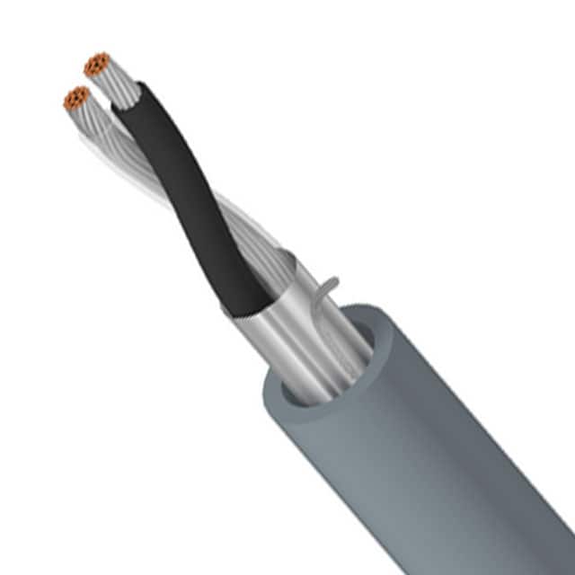 8761 060500 CABLE 2CON 22AWG CHROM SHLD 500'
