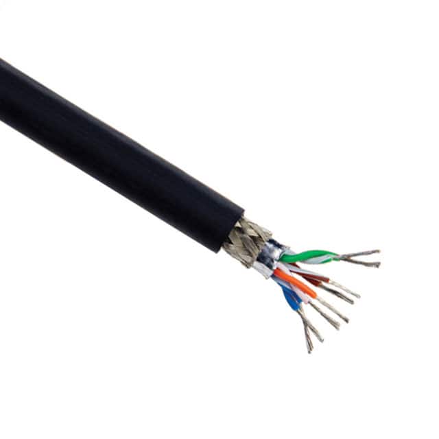 76002 BK002 CABLE CAT5E 8COND 24AWG BLK 500'