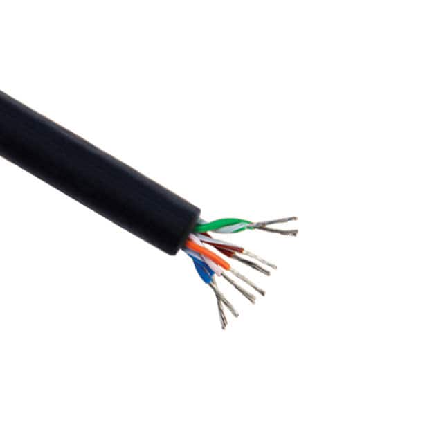 76000 BK002 CABLE CAT5E 8COND 24AWG BLK 500'