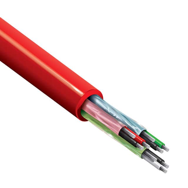 88777 002100 MULTI-PAIR 6COND 22AWG RED 100'
