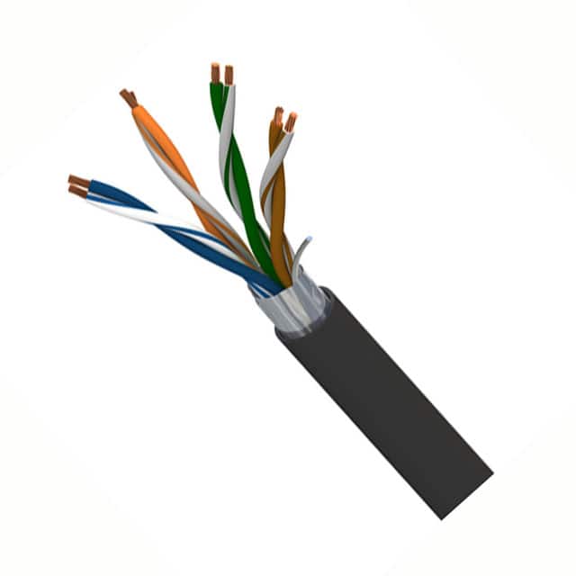 7922A 0102000 CABLE CAT5E 8CON 22AWG BLK 2000'