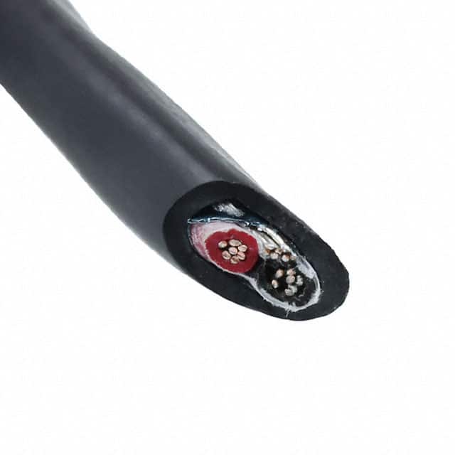 2461C BK001 CABLE 2COND 22AWG BLK SHLD 1000'